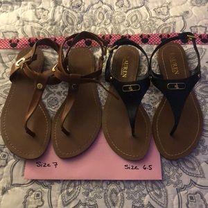 Ralph Lauren sandals 2 pairs